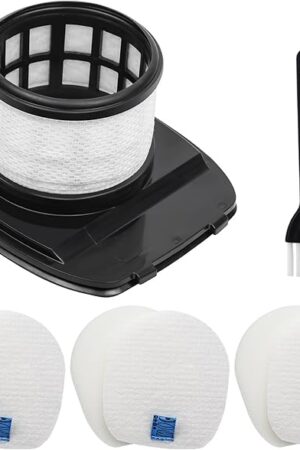 VIEWALL IX141 Filter Replacement for Shark IX140 IX142 IX144 IZ140 IZ141 IZ142 IZ242 WZ140 WZ240 WZ250 UZ145 UZ155 QZ140 Pet Cordless Stick Vacuum, Part 616FJ140 & 617FJ140, 1 HEPA 3 Foam Felt Filter
