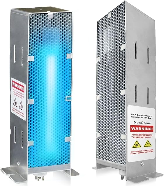 Air Scrubber Advanced Photocatalytic Oxidation (PCO) 9 Inch Replacement Cell and Üν Bulb, Ozone Free Suitable for ActivTek InDuct 2000, A1013A, A1013C, A1013P, A1013Q, A1013U, 1 Pack