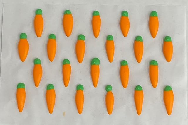 Candy Molds N More Royal Icing Carrots 25 Count