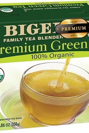 Beglows Premium Organic Green Tea 160 ct. Individually Wrapped Tea Bags - Organic Green Tea Bags