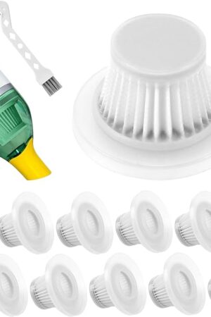 10 Pack duck vacuum filters fit for Horsepower Duck Vacuum Cleaner As Seen on TV - High Efficiency Filters for duck vacuum cleaner，Washable & Reusable