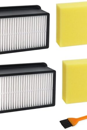 1008 Vacuum Filters 2 + 2 Pack by Blutoget-Fit for Bissell 1008 CleanView Upright 9595A 1819 1822 1825 1831 1330 1332- Compare to Part 2032663 1601502(2 Pre-Motor Foam & 2 Post-Motor Filters 1 brush)