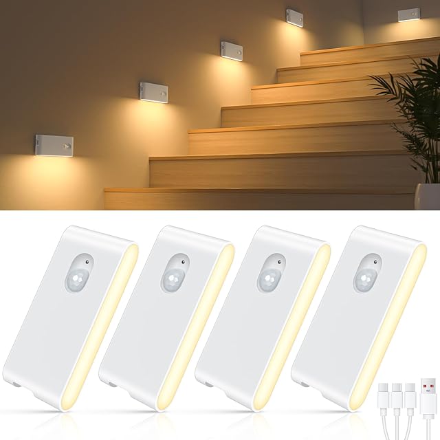 WILLED Stair Lights Warm White 4-Pack