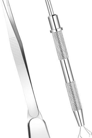 2pcs Sprinkles Tools for Cake Decorating, 4 Claw Sprinkle Pen Pearl Grabber Cake Decorating Tools Set Stainless Steel Cookie Decorating Tweezers with Shovel Head Cake Cupcake Cookie Decoration