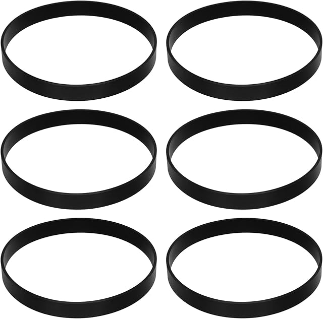 6 Pack Bissell Belt Replacement for 7/9/10 (p/n 3031120), Compatible with Powerlifter, Swivel, Pet, Powerforce, Helix, Cleanview Vacuums