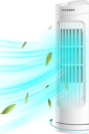 VIVOSUN 13'' Bladeless Tower Fan Desk Fan