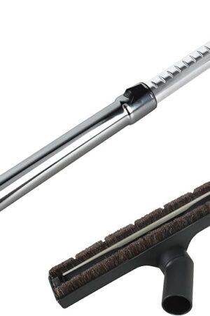 1-1/4" Vacuum Extension Tube with Hardwood Floor Brush,Fits Eureka, Royal Etc Vacuum Cleaner That Accept 1-1/4 Inch Attachments.（Vacuum Extension Tubing with 1 1/4-inch Inside Diameter）