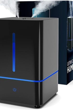 Everlasting Comfort Humidifiers for Bedroom (4L) – Quiet Cool Mist Small Humidifier for Large Room with Oil Diffuser, 40-Hour Runtime, Easy to Clean, Auto Shut-Off, Ideal for Baby Nursery & Plants