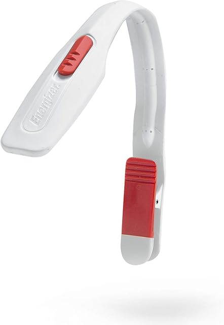 Energizer Clip on Book Light for Reading in Bed, LED Reading Light for Books and Kindles, 25 Hour Run Time, Kindle & Book Reading Lamp (Batteries Included) ,Plastic, White