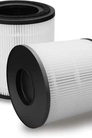 2 Pack 3389 Filter Replacement Compatible with BISSELL for MYair + and for MYair HUB 2905A & 3179A, Part Number 3389 (3-in-1 Replacement Filters), NOT for 2780A, 2780, 27809, 3139A (Black)