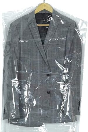 30 Pack Clear Plastic Clothes Covers 35.4inch Dry Cleaning Hanging Dust Proof Garment Bags for Home Storage Clothing Stores & Dry Cleaners.