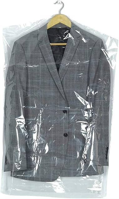 30 Pack Clear Plastic Clothes Covers 35.4inch Dry Cleaning Hanging Dust Proof Garment Bags for Home Storage Clothing Stores & Dry Cleaners.