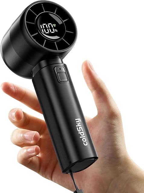 coldSky Portable Handheld Turbo Fan Personal Fan Small Fans
