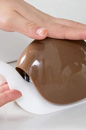 Cute Snail Soap Dispenser for Kitchen Bathroom etc. (120ML) (Brown)
