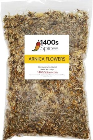 4oz Arnica Flowers Dried Leaves, Arnica Hierba, Arnica Flowers Herbal Tea by 1400s Spices