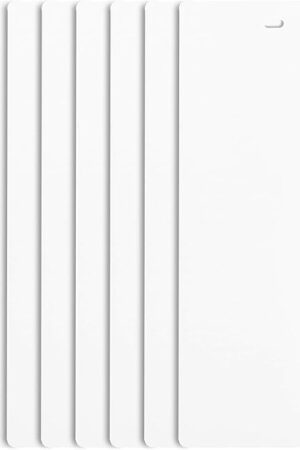Dalix PVC Vertical Blind Replacement Slat 82 1/2 X 3 1/2 (8 Pack, White)