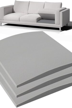 Couch Cushion Support for Sagging Seat - 20" x 20" High-Density Curved Foam Sofa Cushion Support Board, Couch Supporter for Under The Cushions, Grey Set of 3