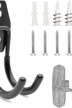 Wall Fan Mounting Bracket - Convert Floor to Wall Fan - Industrial Grade Includes Drywall and Plaster Screws