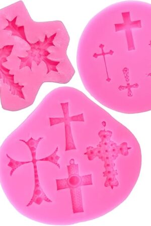 Baptism Cross Cake Silicone Mold Cake Decorations Baptism Cake Toppers Baking Mould for Baptism Party Supplies and Baby Shower
