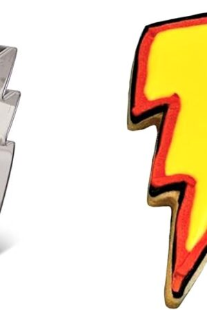 Ann Clark Cookie Cutters Lightning Bolt Cookie Cutter, 4.25" Made in USA