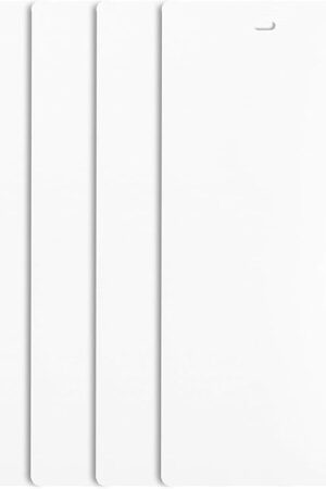 DALIX 82.5" White Vertical Blinds Replacement Slats Sliding Door Window (4 Pack)