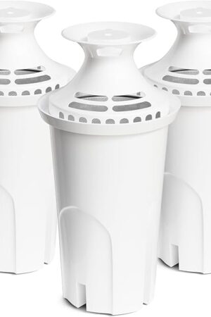 Water Filter Replacement Compatible with Brita Water Pitchers and Dispensers, by DESENRUIS for Classic 35557, OB03, Mavea 107007, Reduce Chlorine and Bad Taste, BPA free, Pack of 3