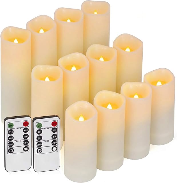 Enido 12 Pc Flameless LED Candles