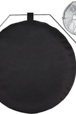 18"-22" Wall Mount Fan Cover Outdoor Waterproof, GS Alderual 600D Heavy Duty Corner Wall Mounted Oscillating and Non-Oscillating Industrial Outdoor Fan Cover for Patio, Weatherproof & Dustproof