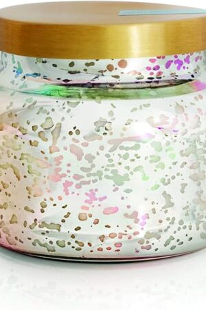 Capri Blue Mercury Iridescent Scented Candles for Home - Long Lasting Decorative Jar Luxury Candles - Gifts for Women & Men - Soy Wax Blend - Volcano (19 oz)