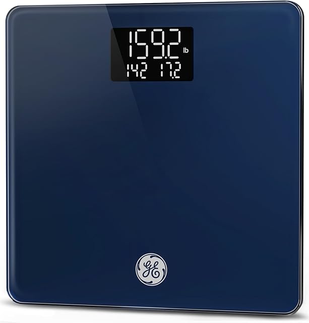 GE Weight Scale Digital for Body, Multifunctional Bathroom BMI Weighing Accurate Smart Scales Electric for Baby Pet Luggage Women with Smartphone APP Bluetooth 4" Large Display, 400lbs