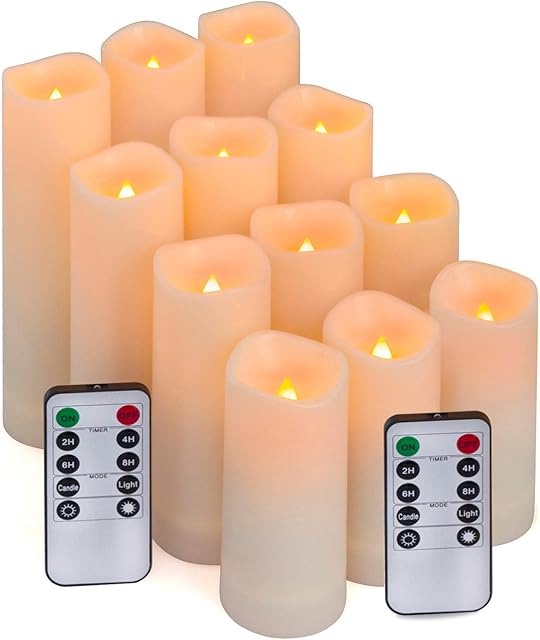 Aignis 12pcs Flameless LED Candles Warm