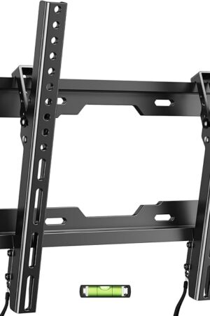 40 50 55 inch Low Profile TV Wall Mount for 24-65 inch LED/LCD & Flat/Curved TVs, Universal Wall Mount Bracket with Safe Lock, Max VESA 400x400mm, up to 99Lbs & 16 '' Stud