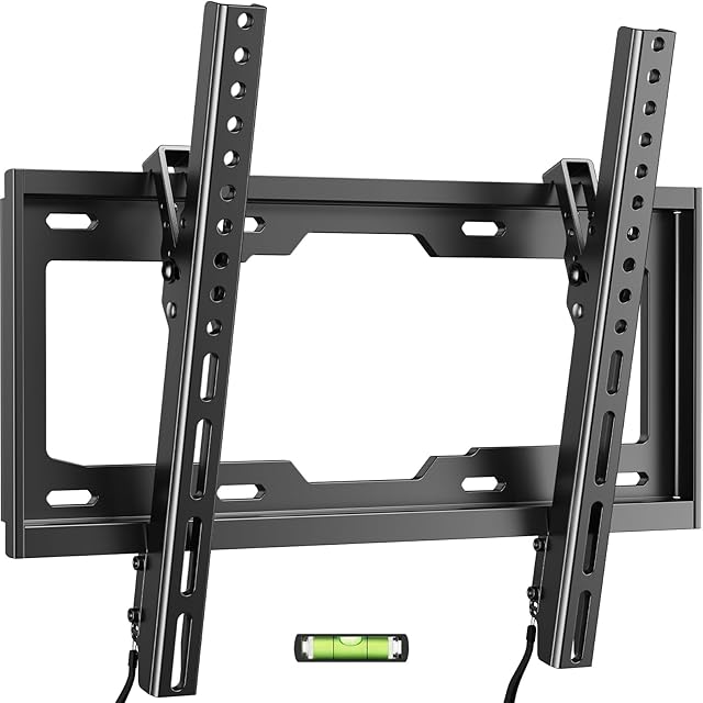 40 50 55 inch Low Profile TV Wall Mount for 24-65 inch LED/LCD & Flat/Curved TVs, Universal Wall Mount Bracket with Safe Lock, Max VESA 400x400mm, up to 99Lbs & 16 '' Stud