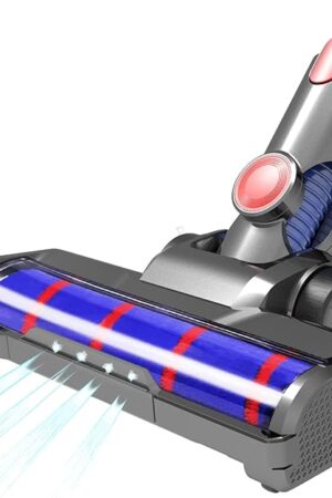 Vacuum Soft Roller Brush Head Replacement for Dyson V7 V8 V10 V11 V15 Hardwood Floor Attachment with 4 LED Headlights [v6, v12, sv18, DC, Ball and Slim Series Not Compatible]
