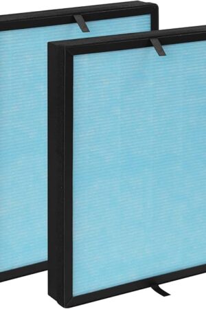 2-Pack AP1002 Replacement Filter Compatible with AIR TOK AP1002 Purifier, Part # AP1002-RF, 3-in-1 Filters