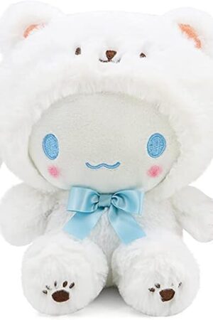 Cartoon Kawaii White Bear Cross-Dressing Series Plush,Soft Plush Doll Cute Soft Toys, Plush Pillow Stuffed Animals Toy Birthday Gifts for Girls Kids (D)