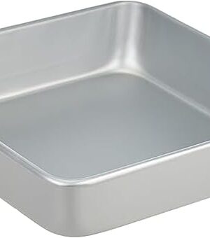 Wilton Aluminum Square Cake Pan, Bakeware for Brownies & Bars, Durable, Even Heating, Rust-Resistant, Professional Quality, 8 x 8 x 2 in., Packaging May Vary