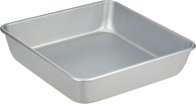 Wilton Aluminum Square Cake Pan, Bakeware for Brownies & Bars, Durable, Even Heating, Rust-Resistant, Professional Quality, 8 x 8 x 2 in., Packaging May Vary