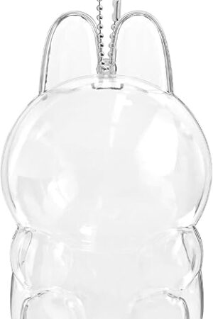 The Protective Case, High Clear Case Cover for 17cm Doll, Acrylic Display Box with Keychains (Doll Not Include)