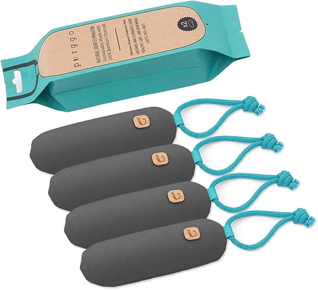 Air Purifying Bag Shoe Deodorizer Air Freshener for Shoes and Closet 4 Pack