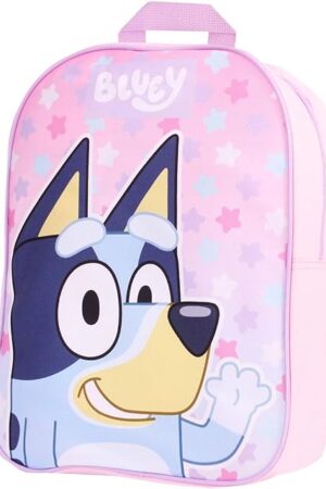 Bluey Backpack for Girls - Kids School Bag Travel Backpack Pink Childrens & Toddler Rucksack Ideal for Nursery and Daily Use