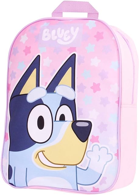 Bluey Backpack for Girls - Kids School Bag Travel Backpack Pink Childrens & Toddler Rucksack Ideal for Nursery and Daily Use