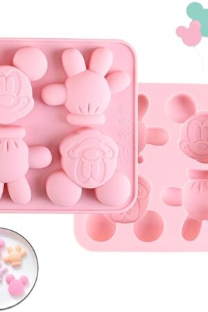 Crethinkaty Mouse Silicone Cake Mold Ice Cream Mold Candy Tray Suitable for Mousse, Cake Decoration, Jelly, Frosting, Soap, Chocolate and DIY Tools