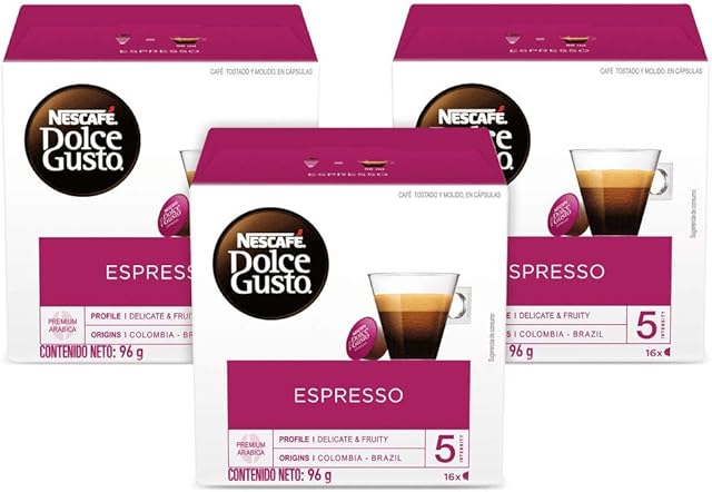 NESCAFÉ Dolce Gusto Coffee Capsules Espresso 48 Single Serve Pods, (Makes 48 Cups) 48 Count