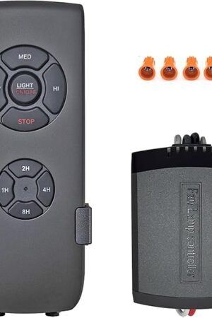 Ceiling Fan Remote Control Kit, Small Size Receiver Ceiling Fan Remote Control Control for Hunter/Harbor Breeze/Westinghouse/Honeywell Ceiling Fan Humpptom Small Size