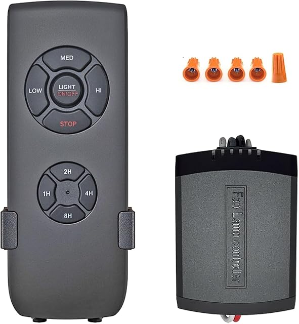 Ceiling Fan Remote Control Kit, Small Size Receiver Ceiling Fan Remote Control Control for Hunter/Harbor Breeze/Westinghouse/Honeywell Ceiling Fan Humpptom Small Size
