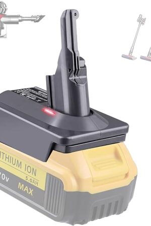 Adapter DW20V8 for Dewalt 20V Lithium Battery Converted to Replace for Dyson V8 Battery, Works with Dyson V8 Series Animal Absolute Vacuum Cleaner(Only Adapter)