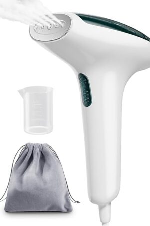 CPWORLD Steamer for Clothes, Portable Mini Travel Garment Steamer, 20-Second Fast Heat-up, Strong Penetrating Steam, Handheld Steamer, Water Cup and Storage Bag Included, for Home, Office and Travel