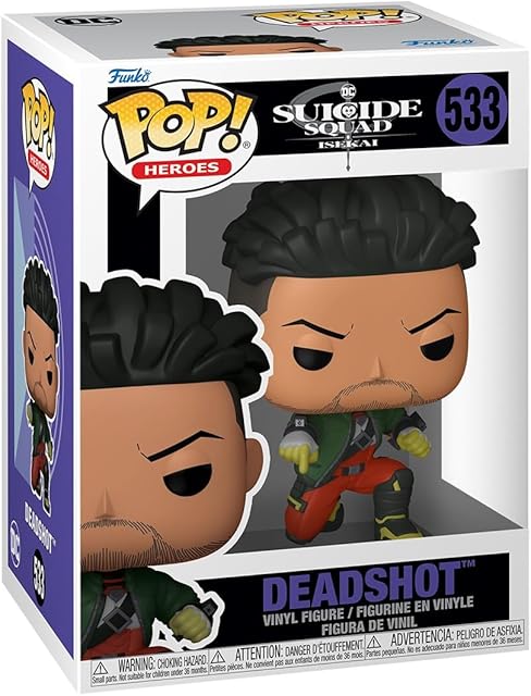 The Funko Pop Animation: DC Suicide Squad Isakai - Deadshot - Suicide Squad Isekai - Collectable Vinyl Figure - Gift Idea - Official Merchandise - Toys for Kids & Adults - Cartoon/Animation Fans