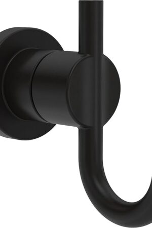 Delta Nicoli (1-Pack) Towel Hooks Matte Black, Double, Wall Mounted for Robes 2-Prong Holder, Bathroom Accessories NIC35-MB